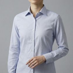 画像5[グランディ＆ルビネッリ] 綿65％麻35％ハケメ-ブルー #8103