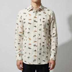 画像4 [テクスタ TEXTA] 動物柄プリント #8122