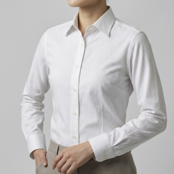 [アルビニ] ドビーストライプ-ホワイト #815_写真5