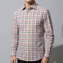 [ゲッツナー] マルチチェック-イエロー×レッド系 #8360_写真4