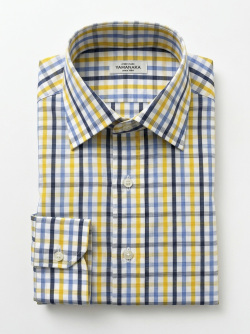 [ゲッツナー] マルチチェック-イエロー×ネイビー系 #8361_写真3