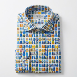 [ゲッツナー] プリント-ホワイト×ブラック #8378_3