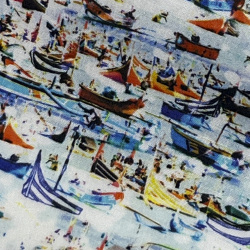 [ゲッツナー] プリント-ホワイト×ブラック #8380_1