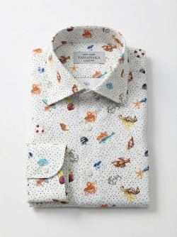 [ゲッツナー] プリント-ホワイト×ブラック #8381_3