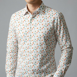 [ゲッツナー] プリント-ホワイト×ブラック #8382_4