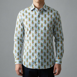 [ゲッツナー] プリント-ホワイト×ブラック #8383_4