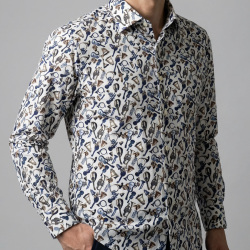 [ゲッツナー] プリント-ホワイト×ブラック #8387_4