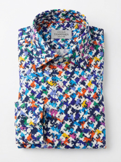 [ゲッツナー] プリント-ホワイト×ブラック #8392_3