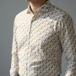 [ゲッツナー] プリント-ホワイト×ブラック #8394_4