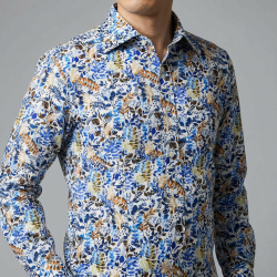 [ゲッツナー] プリント-ホワイト×ブラック #8397_4