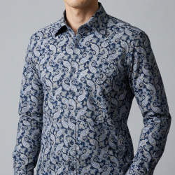 [ゲッツナー] プリント-ホワイト×ブラック #8401_4