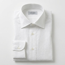 [ソメロス] シアサッカー-ホワイト #8402_写真3