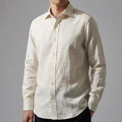 画像4 [バセッティ] 麻リネン-ホワイト #8407