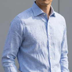 画像4 [バセッティ] 麻リネン-サックス #8409