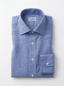 画像3 [バセッティ] 麻リネン-ミディアムブルー #8411