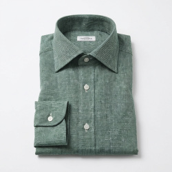 画像3 [バセッティ] 麻リネン-グリーン #8421