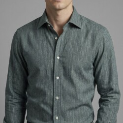 画像4 [バセッティ] 麻リネン-ダークグリーン #8423