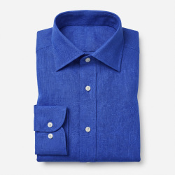 画像3 [バセッティ] 麻リネン-ロイヤルブルー #8425