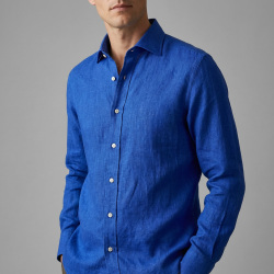 画像4 [バセッティ] 麻リネン-ロイヤルブルー #8425