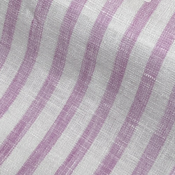 画像1 [バセッティ] 麻リネンストライプ-ピンク #8431