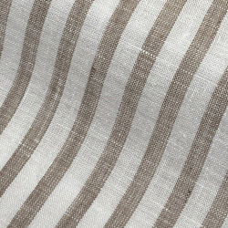 画像1 [バセッティ] 麻リネンストライプ-ブラウン #8432