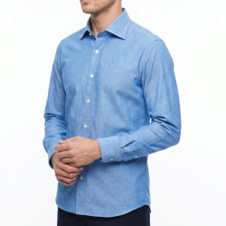 [ギザ GIZA] シャンブレー-ブルー #92_写真4