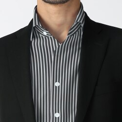 [ブレンバーナ] チョークストライプ-ブラック #932_写真2