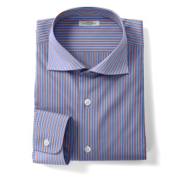 [トーマス シルバー] トラッドストライプ-ブルー×レッド #40076535B_写真3