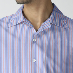 [トーマス シルバー] トラッドストライプ-ブルー×レッド #40076535B_写真2