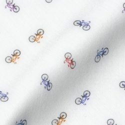 裏替え仕様 [レジウノ] 自転車プリント柄 #156 オーダーシャツ生地