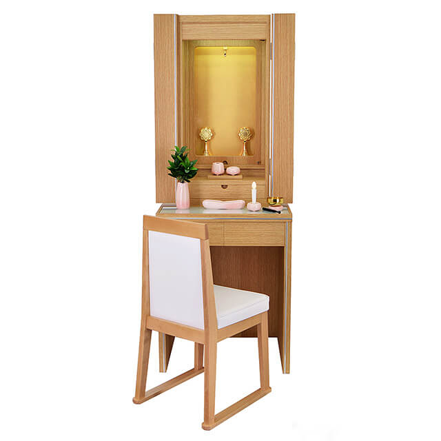 家具調仏壇 ビータ 700 椅子付 ナチュラル