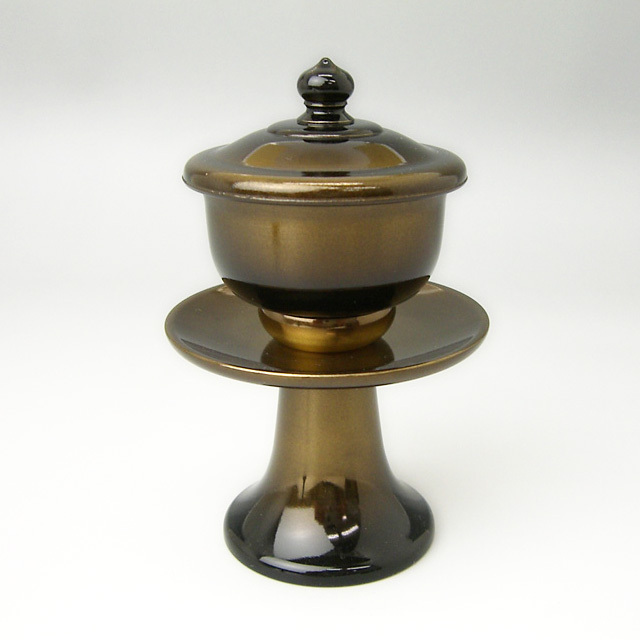 高級銅器 茶湯器(茶器) コハク