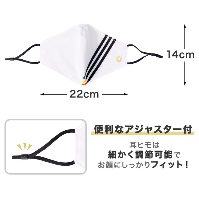 創価マスク 三色旗 八葉紋入り 3枚セット