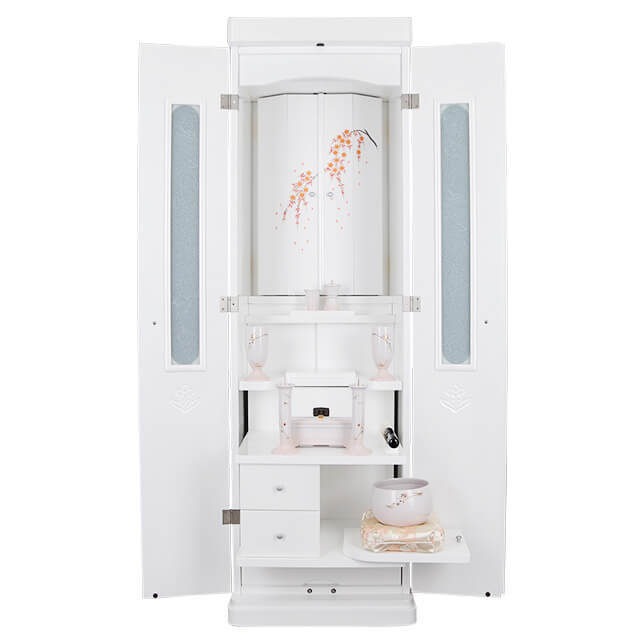 プリティー ホワイト しだれ桜蒔絵 50