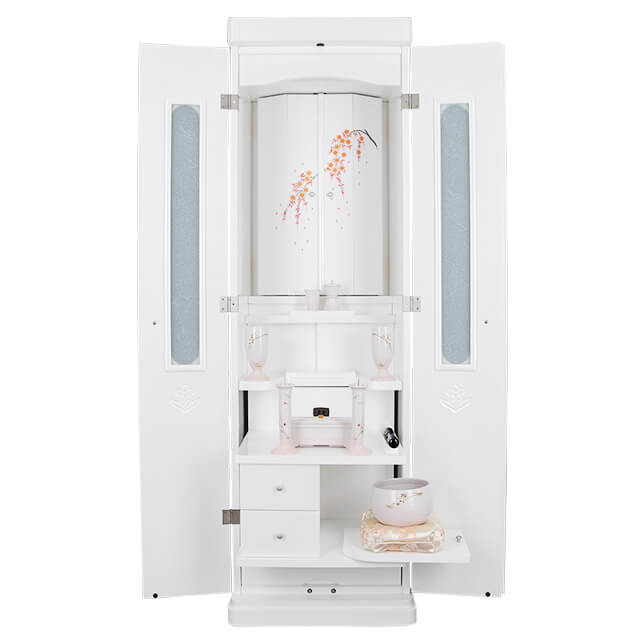 プリティー ホワイト しだれ桜蒔絵 50