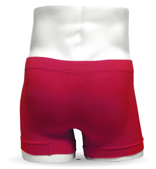 メンズシームレスボクサーパンツピンク後