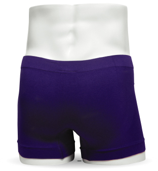 メンズシームレスボクサーパンツ紫後