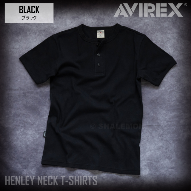 AVIREX アビレックス アヴィレックス ヘンリーネック 半袖 Tシャツ