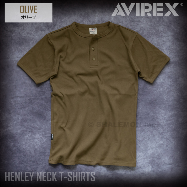 AVIREX アビレックス アヴィレックス ヘンリーネック 半袖 Tシャツ