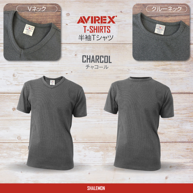 AVIREX アヴィレックス 【 Vネック クルーネック 半袖 Tシャツ 】【限定ハンドタオル付】 国内正規販売店 男性 メンズ 定番 プレゼント 旦那 彼氏 ジャケット バッグ  カーゴパンツ  筋トレ　マッチョ ジム　スポーツ【6143501-V】【6143502-C】