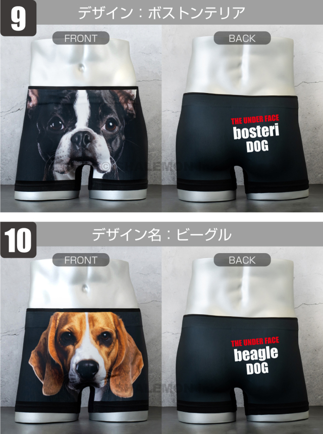 リアル犬 おもしろ ボクサーパンツ メンズ 犬 ( フルカラーデザイン ) ( REAL