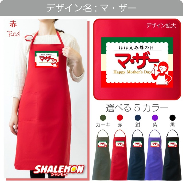 母の日 プレゼント 実用的 ギフト カーネーション ( エプロン