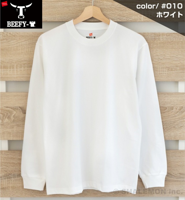 HANES ヘインズ BEEFY ロンT ロングスリーブ 長袖 Tシャツ ( ヘインズ
