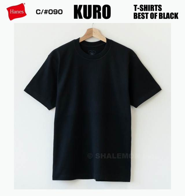 Hanes ヘインズ kuro クロ ( T-SHIRTS KURO クルーネックTシャツ #090