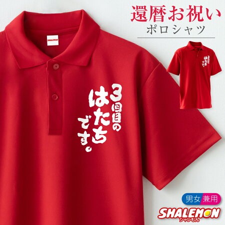 還暦祝い ポロシャツ ( 3回目のはたちです。 ポロシャツ ) 還暦 60歳