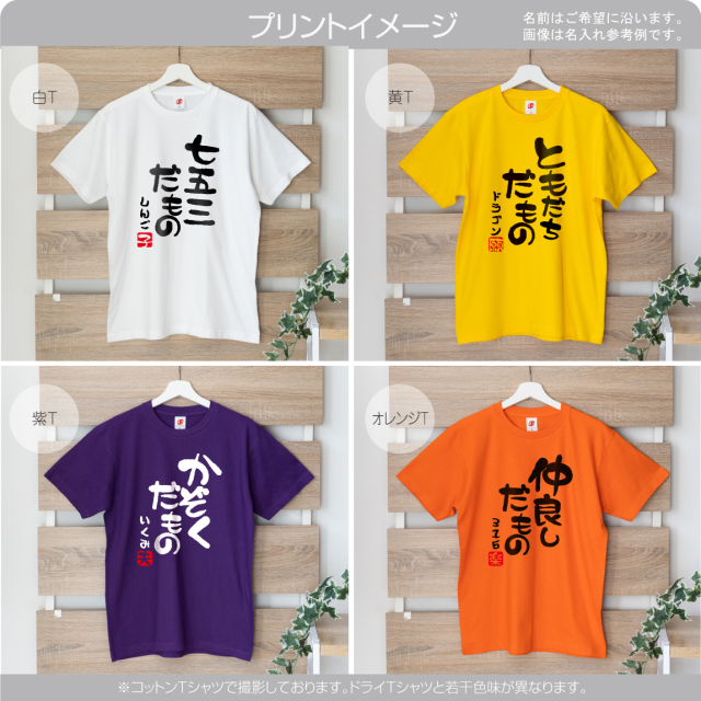 オリジナル Tシャツ 名入れ 家族 ペア 【 選べる かぞくだもの