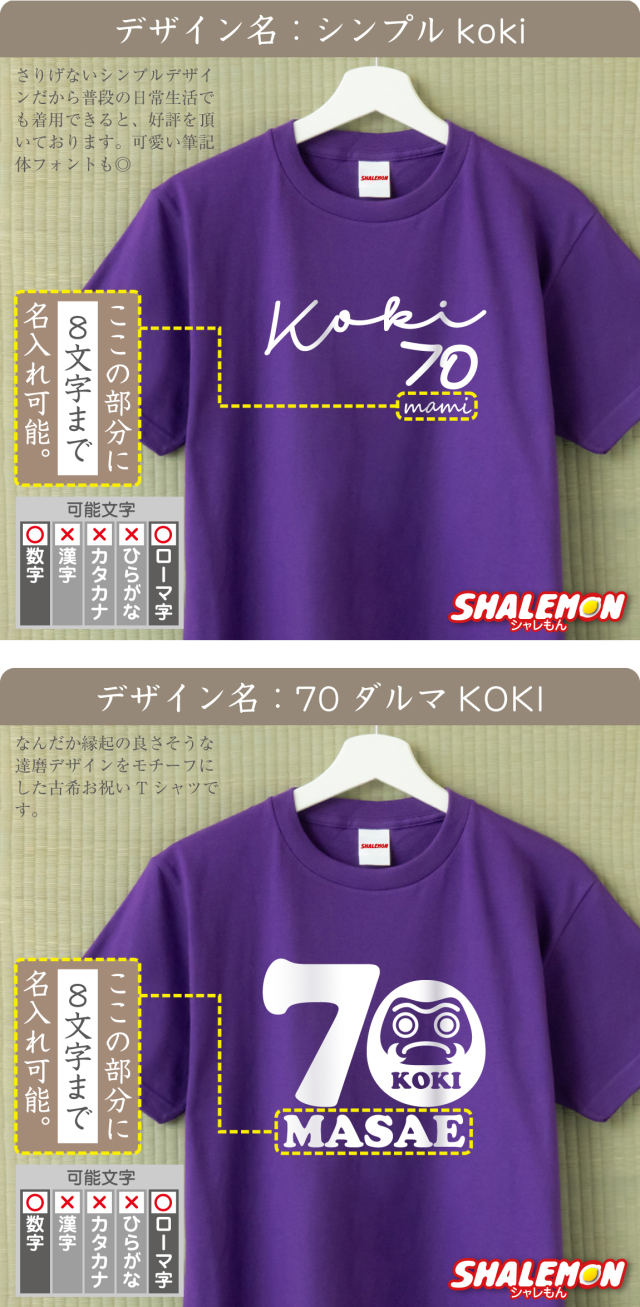 古希 お祝い 男性 女性 tシャツ ( 70歳 古希 名入れ Tシャツ お祝い