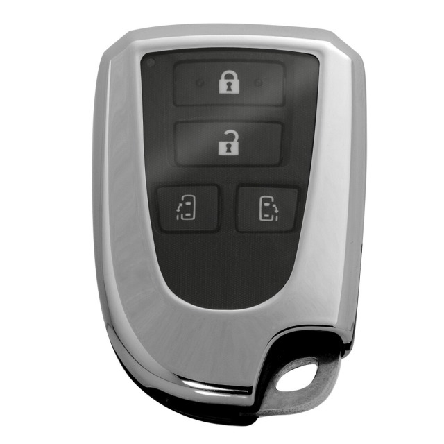 トヨタ車汎用 キーケース Bタイプ メッキ風TPU ハイエース