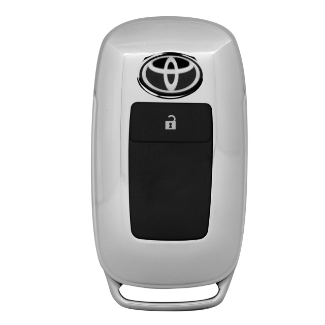 トヨタ車汎用 キーケース Dタイプ メッキ風TPU ライズ ロッキー