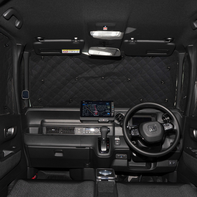 N-BOX N-BOXカスタム JF5 JF6 サンシェード 10p 収納袋付き 日よけ